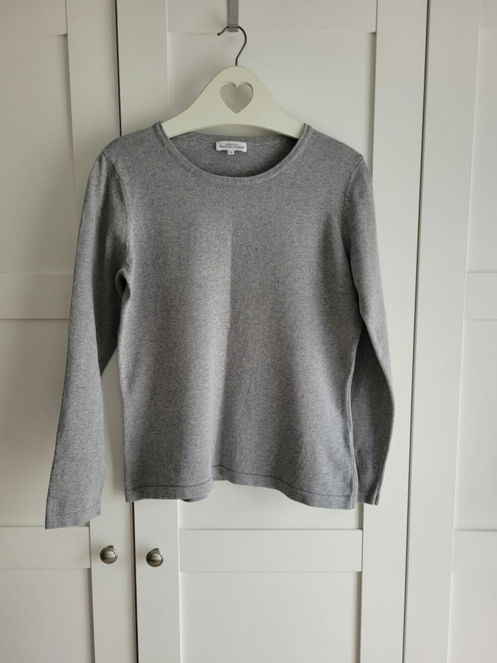 Northern Reflections Grey 100% Organic Cotton Crewneck Sweater M PTP19.5